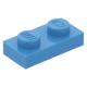 LEGO lapos elem 1x2, sötét azúrkék (3023)